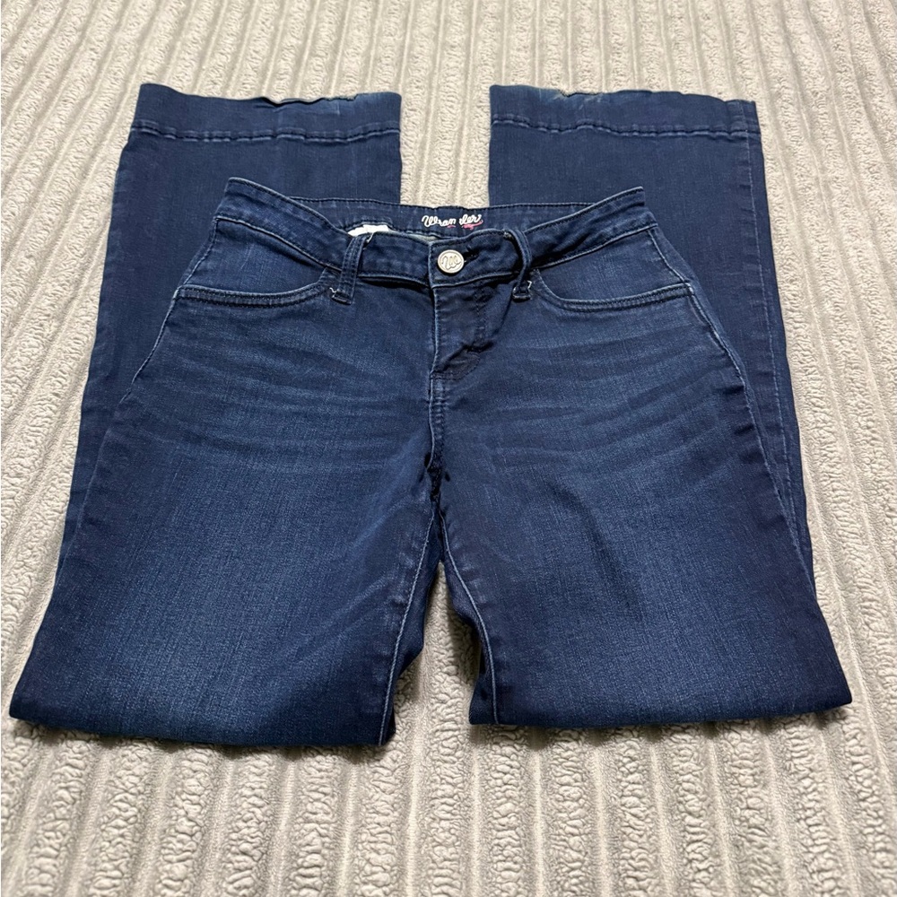 Wrangler Women's Blue Trouser Jeans.   Size 3/4 x 30